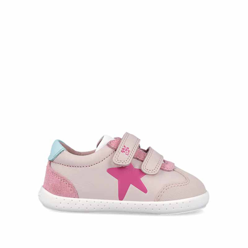 Garvalin Barefoot First Shoes - Pink Star