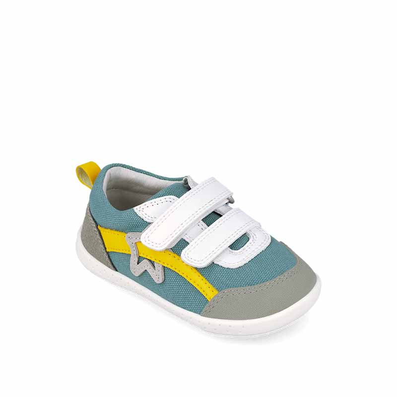 Garvalin Barefoot First Shoes - Blue Canvas