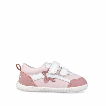 Garvalin Barefoot First Shoes - Pink Canvas