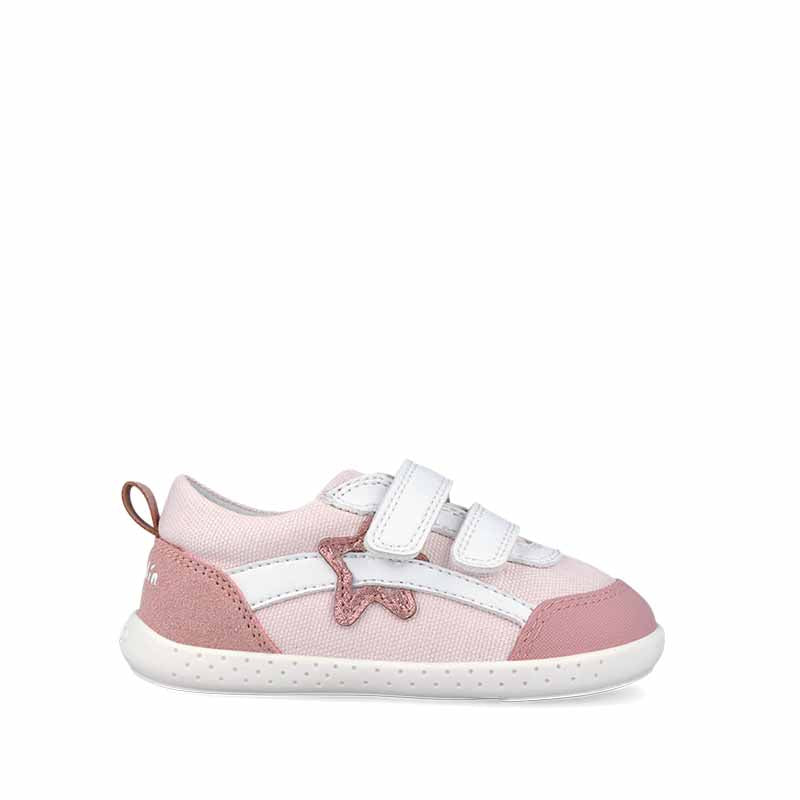 Garvalin Barefoot First Shoes - Pink Canvas