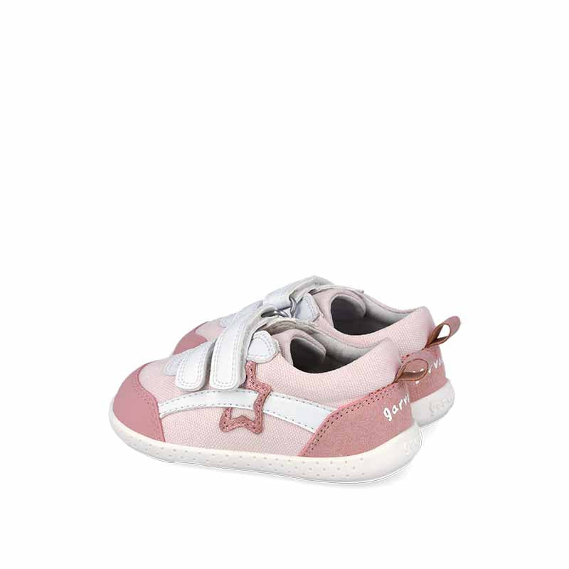 Garvalin Barefoot First Shoes - Pink Canvas