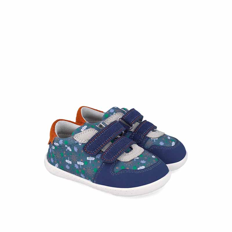 Garvalin Barefoot First Shoes - Indigo Canvas