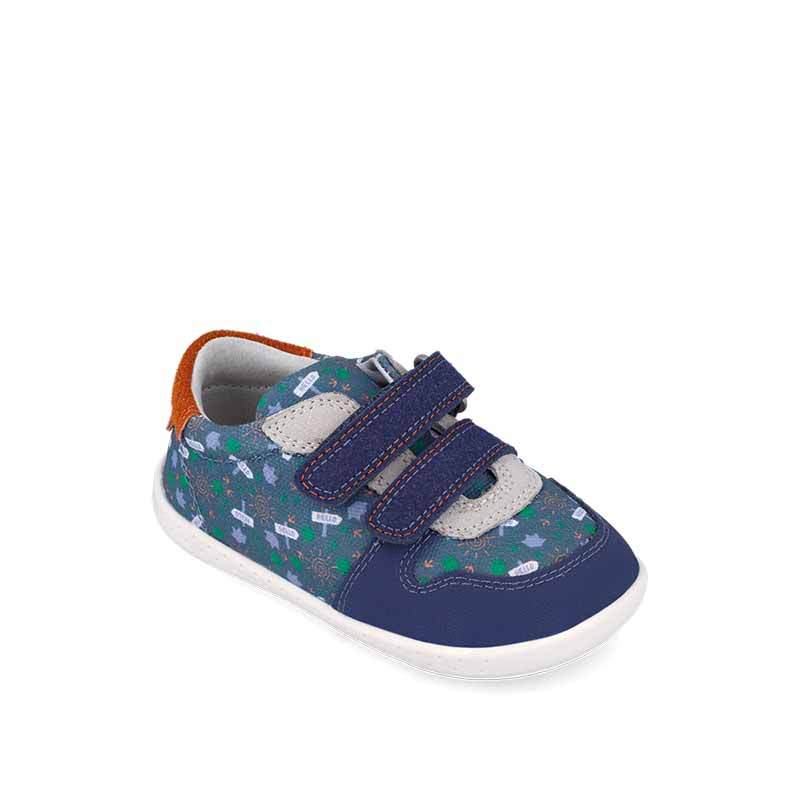 Garvalin Barefoot First Shoes - Indigo Canvas