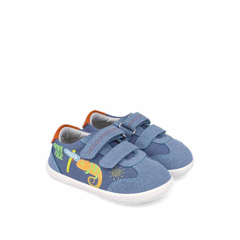 Garvalin Barefoot First Shoes - Denim Canvas