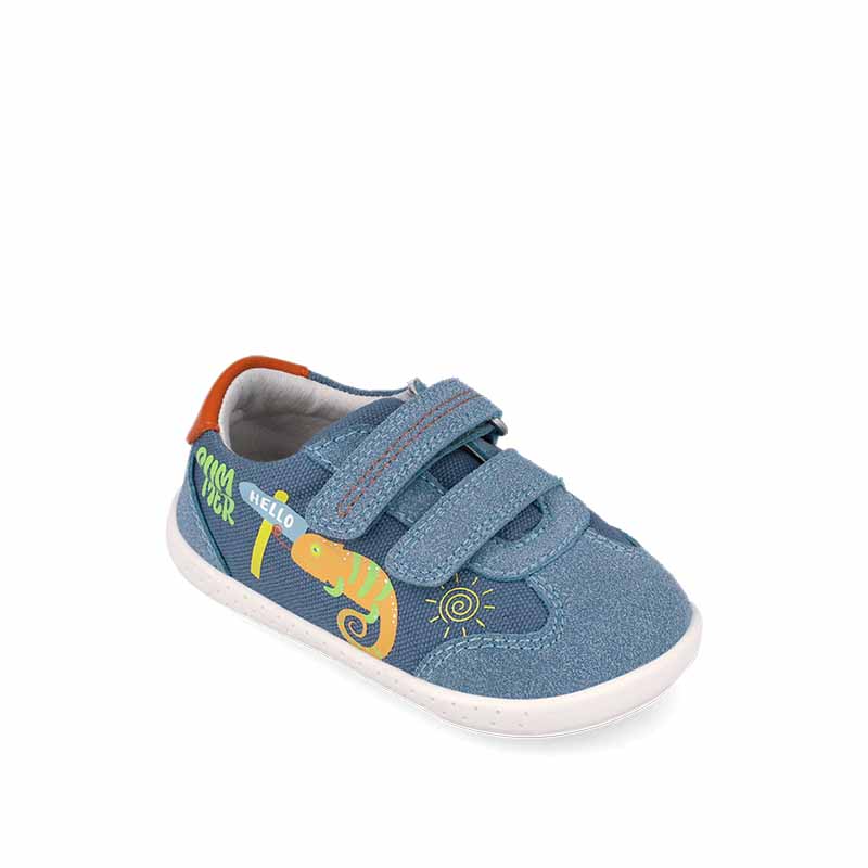 Garvalin Barefoot First Shoes - Denim Canvas