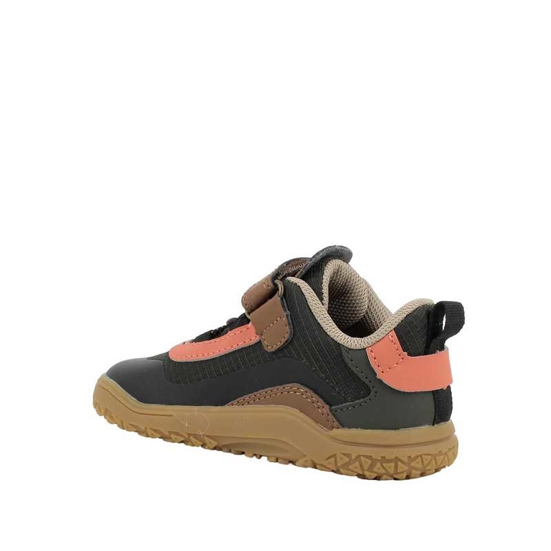 Primigi Kids Waterproof Barefoot Shoe - Light Brown, angled view showing inner side and rear.
