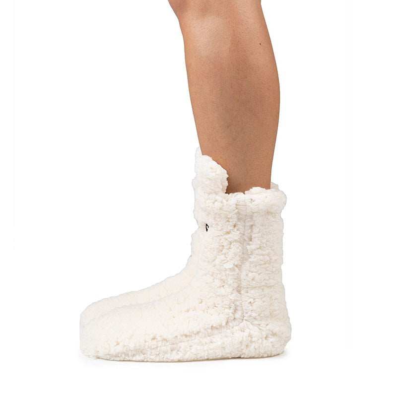 Cozy Sole Adult and Kids Slipper Socks - Snow