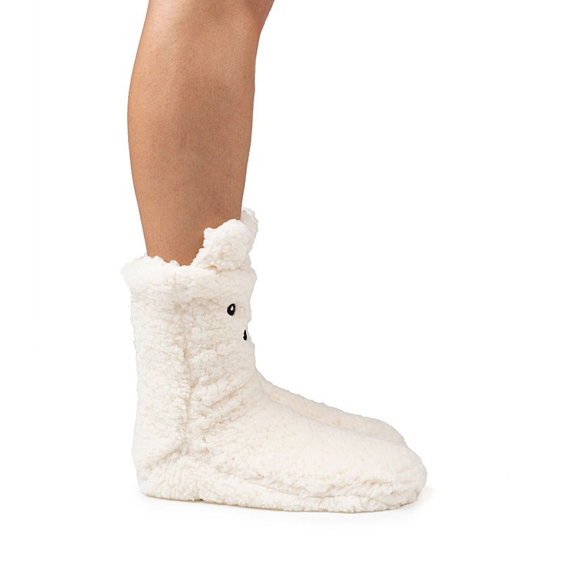 Cozy Sole Adult and Kids Slipper Socks - Snow