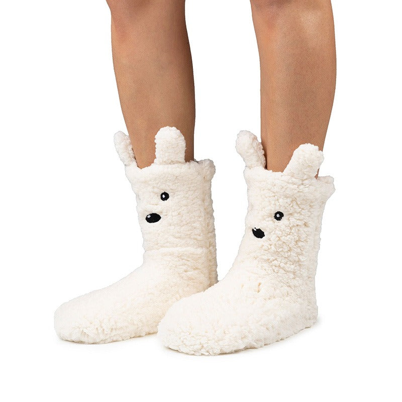 Cozy Sole Adult and Kids Slipper Socks - Snow