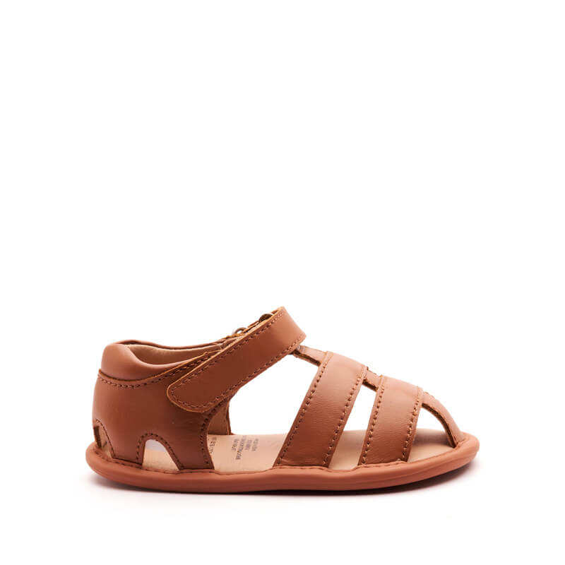 Old Soles Waves Sandal - Tan, outer side view.