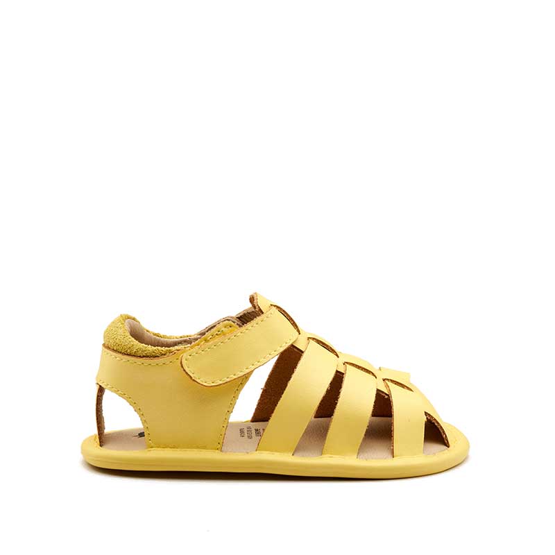 Old Soles Splash Away Sandal - Lemon, outer side view.