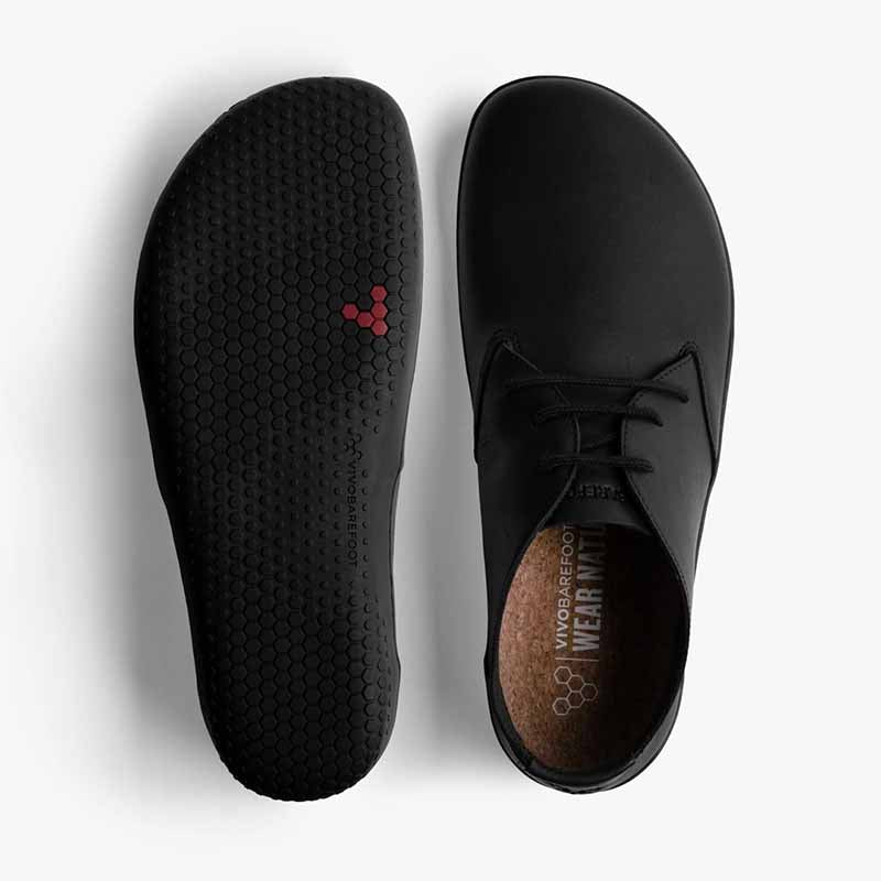vivobarefoot RAⅣ39 Vivobarefoot Ra IV Obsidian | Men's Leather Barefoot Shoe