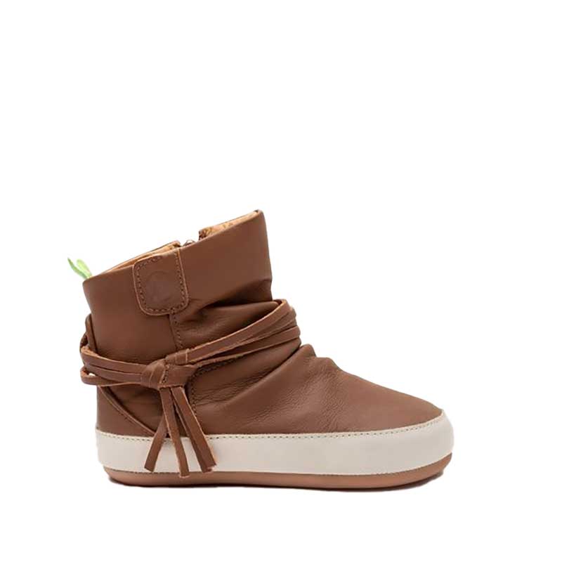 Tip Toey Joey Toddler Boot Ridgey - Burning Wood and Tapioca, outer side view.