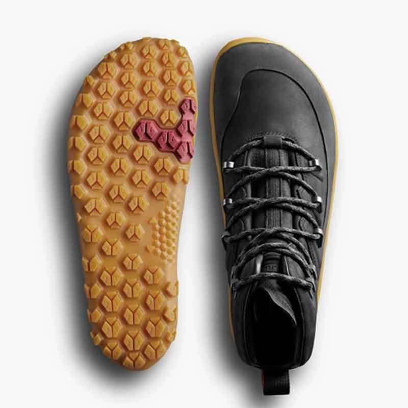 Vivobarefoot Men's Boots Tracker Leather AT - Obsidian (1)