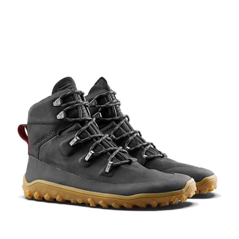 Vivobarefoot Men's Boots Tracker Leather AT - Obsidian (3)