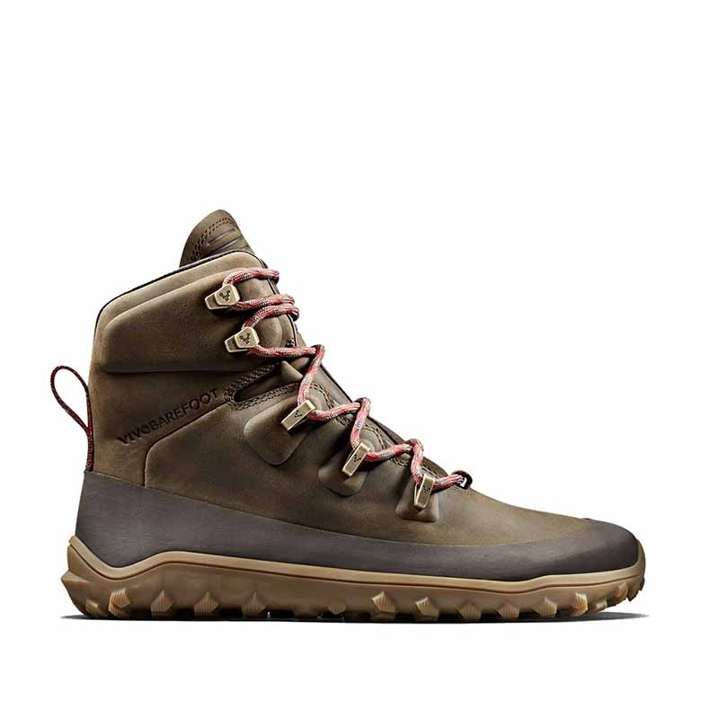 Vivobarefoot Men's Boot Tracker Leather AT - Bracken, outer side view.