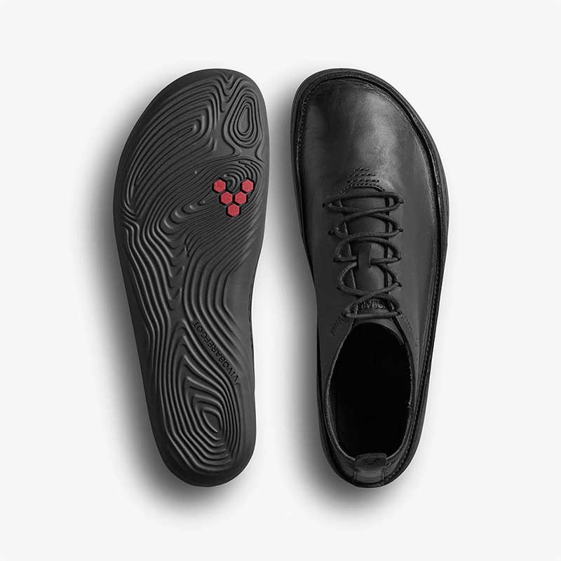Vivobarefoot Men's Sensus Moc Lace Up Shoes Obsidian