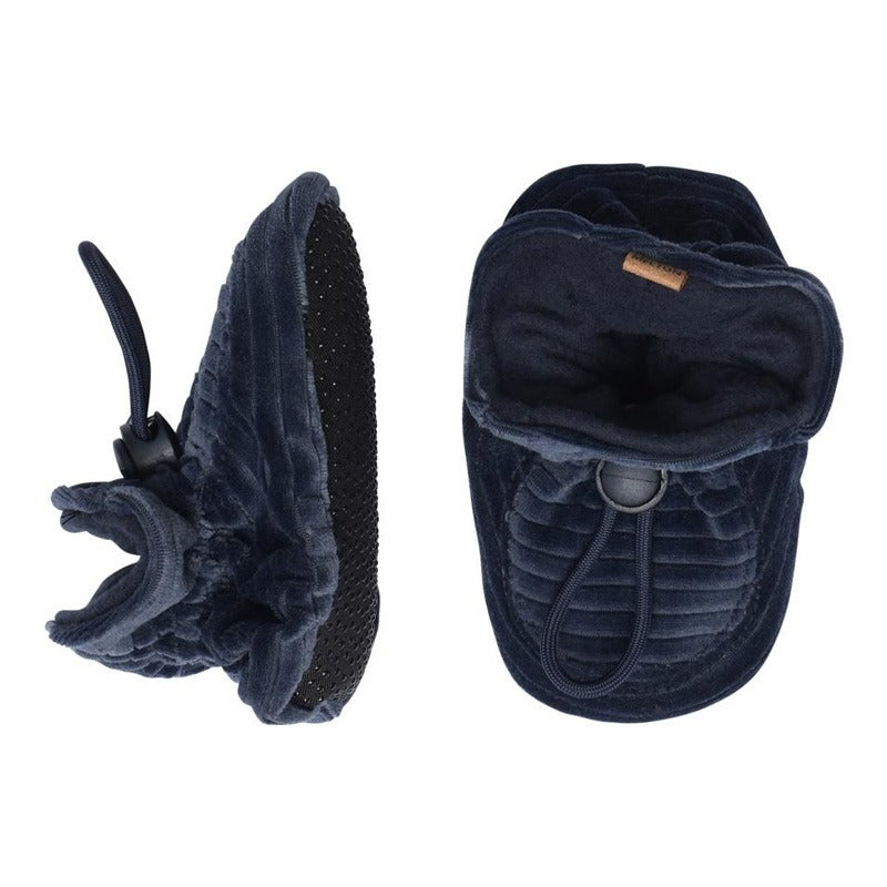 MP Denmark Velvet Textile Slippers - Blue Nights