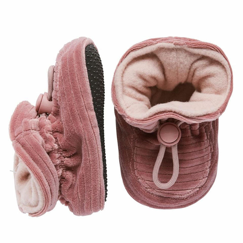 MP Denmark Velvet Textile Slippers - Dark Rose