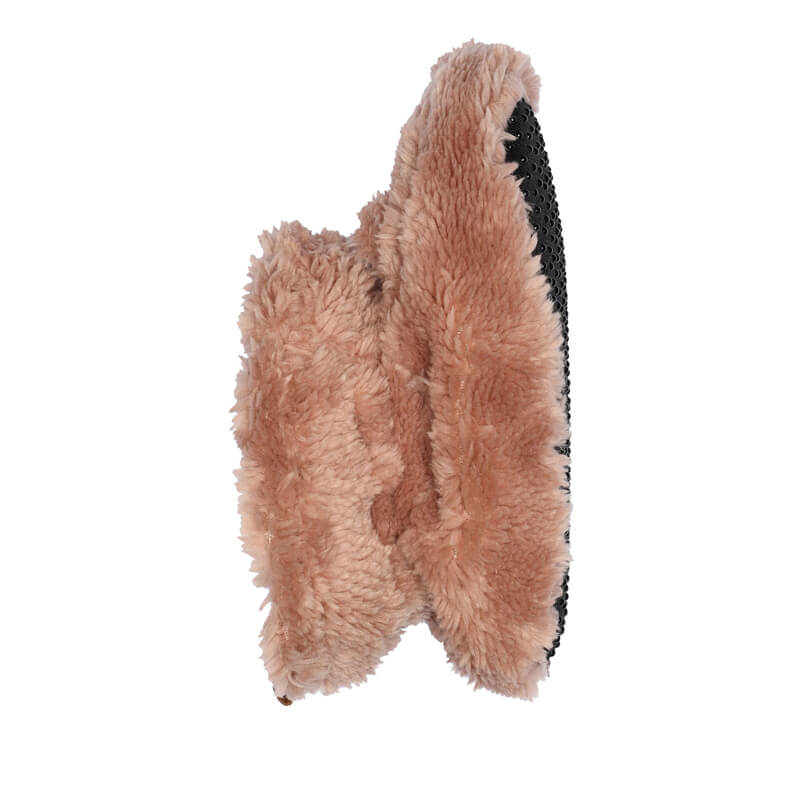 MP Denmark Fluffy Bear Slippers - Burlwood