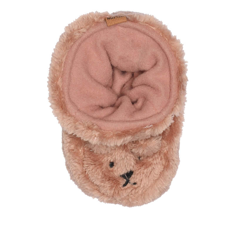 MP Denmark Fluffy Bear Slippers - Burlwood