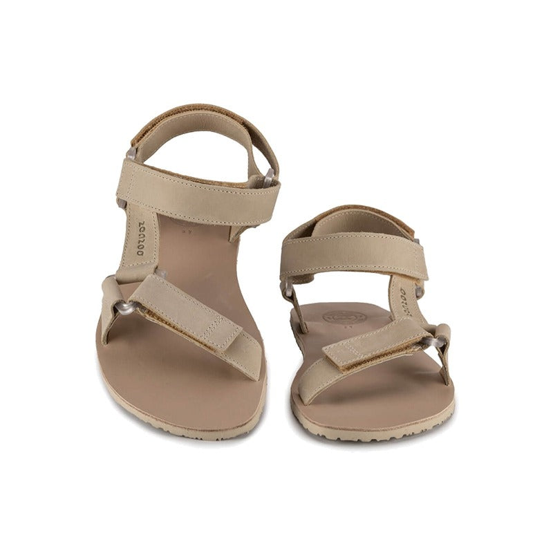 Pair of Zeazoo Kids Sandals Olymp - Beige, front view.