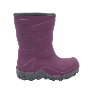 Mikk-Line Kids Thermal Boot - Tulipwood, outer side view.