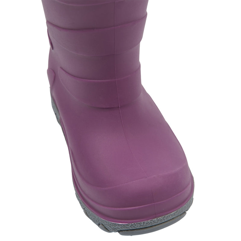 Mikk-Line Kids Thermal Boot - Tulipwood, close up of toe box.