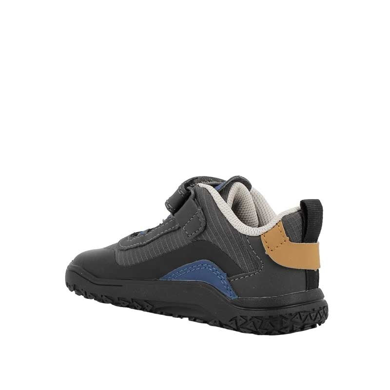Primigi Kids Waterproof Barefoot Shoe - Grey, angled view showing inner side and rear.