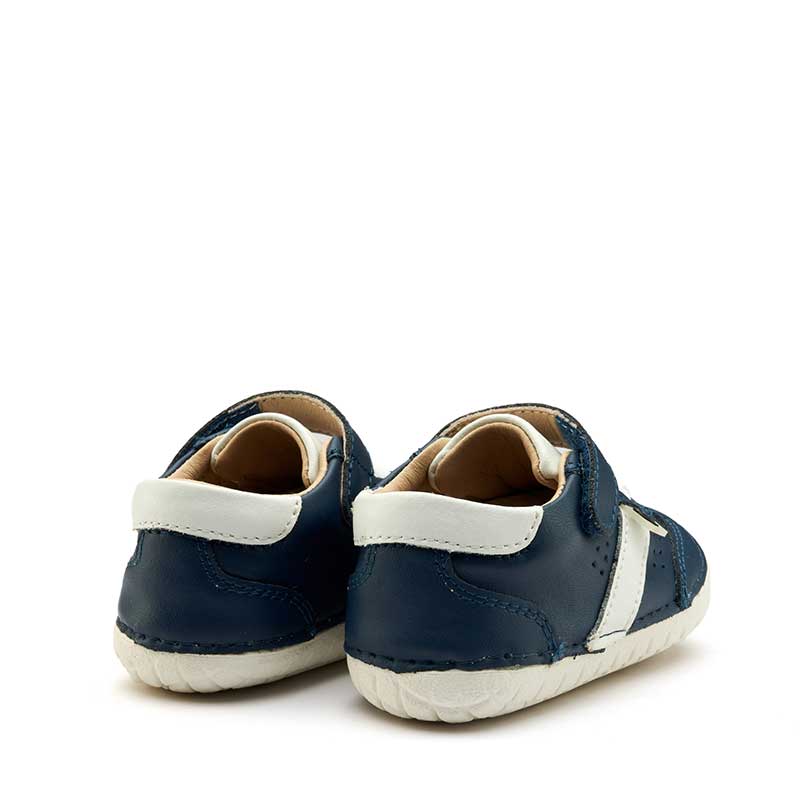 Pair of Old Soles Roady Pave Shoes - Denim Snow, angled view showing outer side and rear.
