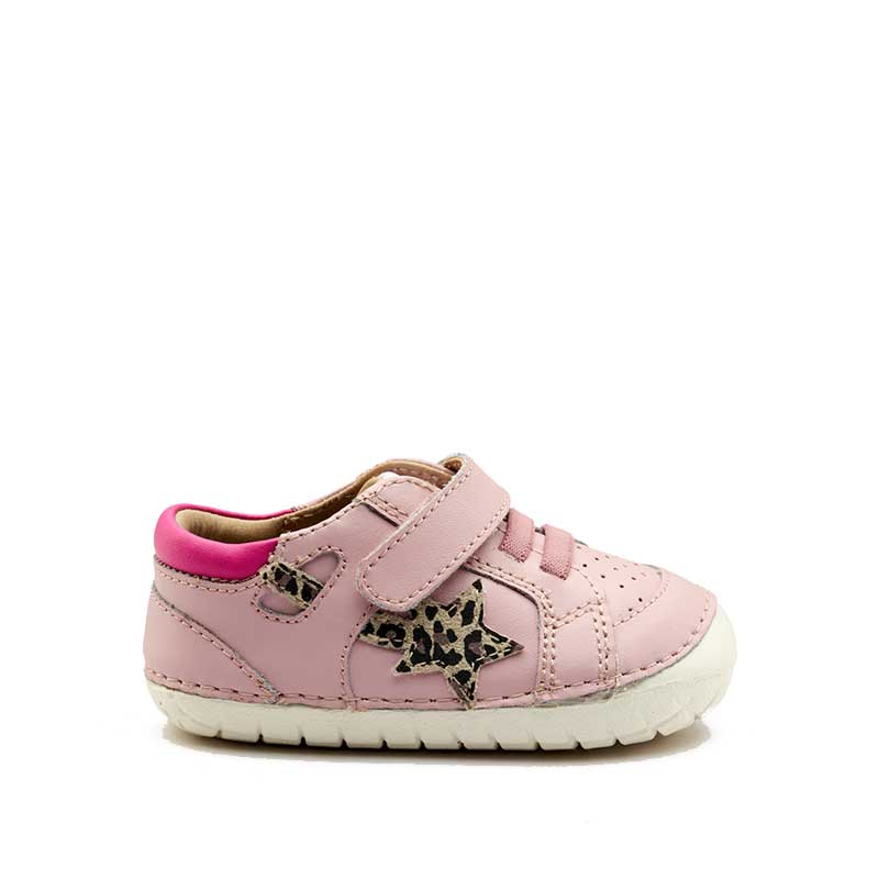 Old Soles Pavesta Pave Shoe - Chalk Pink, outer side view.