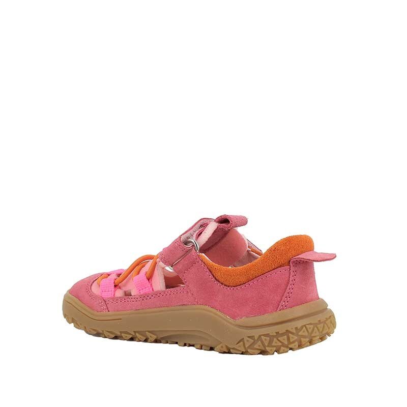 Primigi Kids Barefoot Adventure Sandal - Pink, angled view showing inner side and rear.
