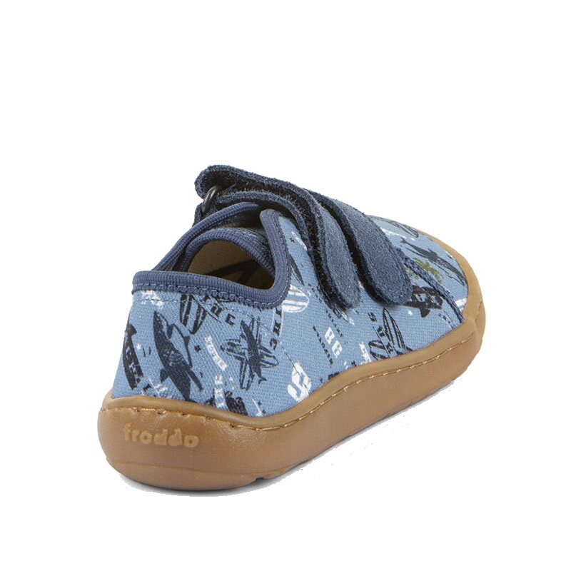 Froddo Barefoot Canvas Shoes - Blue Denim