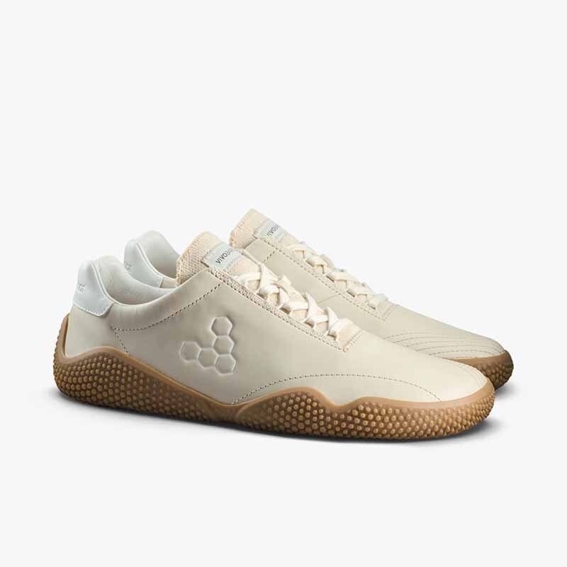 Vivobarefoot Women's Motus Studio Leather Trainers - Sand