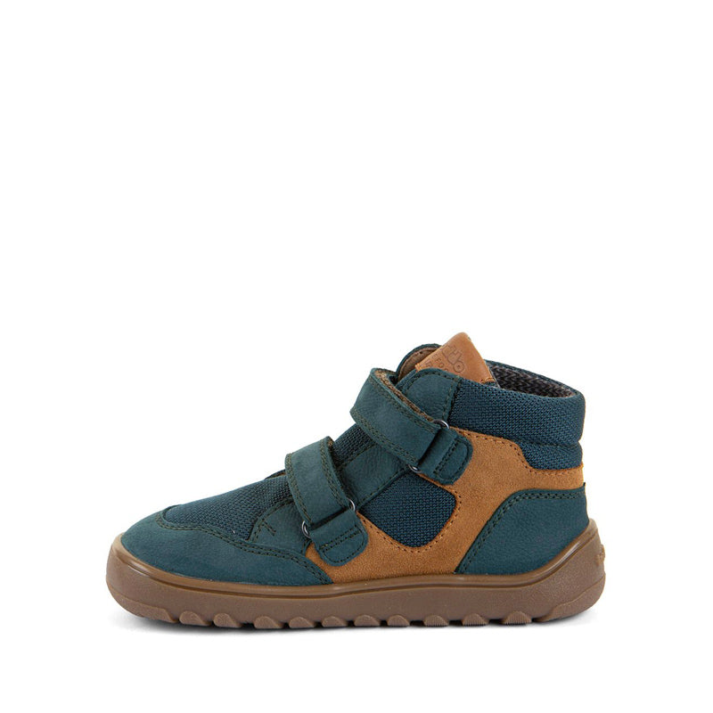 Froddo Kids Barefoot Waterproof Up Hill Boot - Petroleum, inner side view.