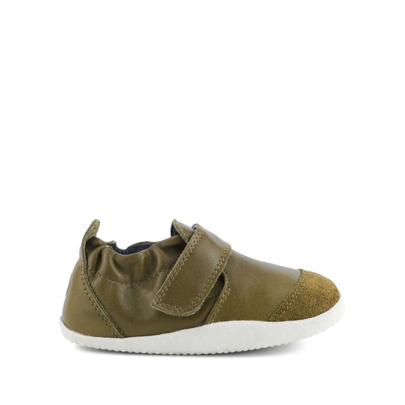 Bobux SU Xplorer Marvel Shoe - Olive, outer side view