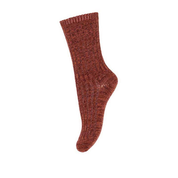 MP Denmark Kids Wool Rich Noa Sock - Wine Red.