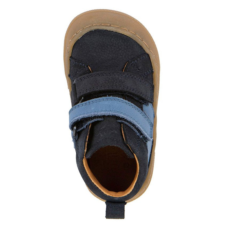 Froddo Kids Barefoot Maly F Boot - Dark Blue, top view.