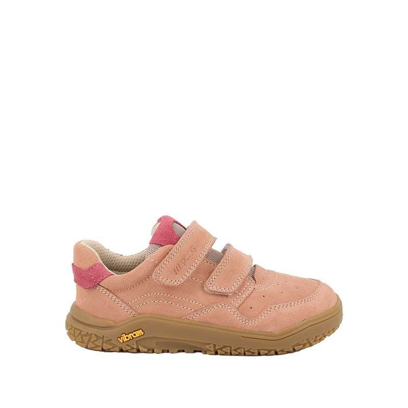 Primigi Kids Barefoot Double Strap Trainer - Pink, outer side view.
