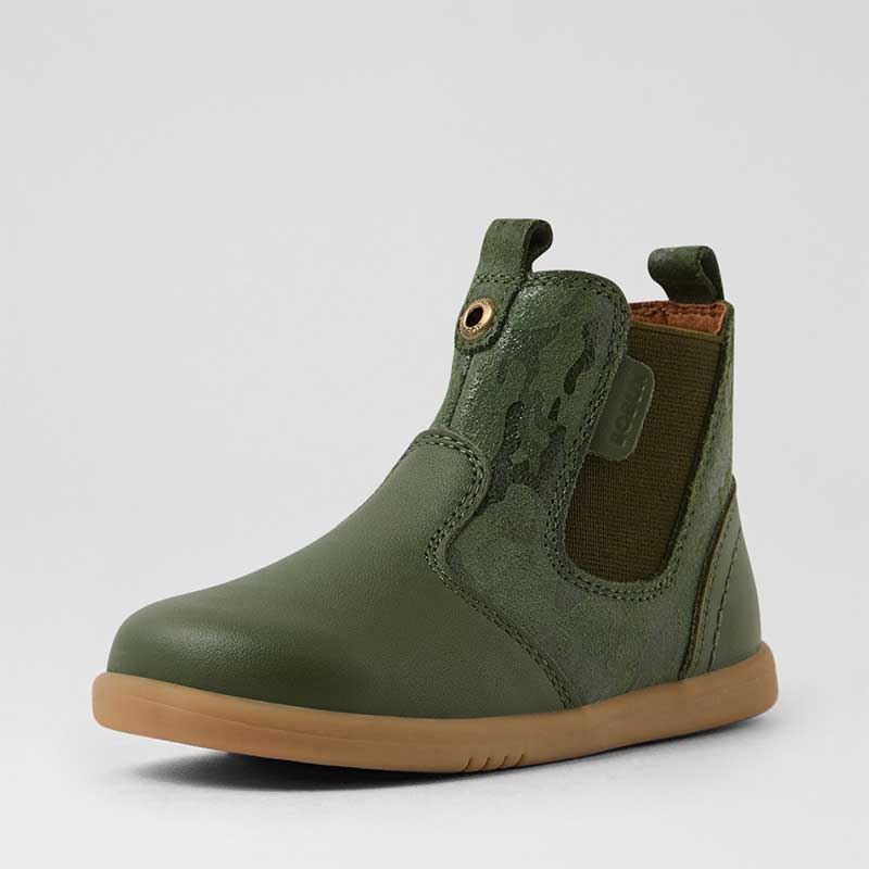 Bobux i-Walk Jodhpur Boots - Camo Army and Bronze Green