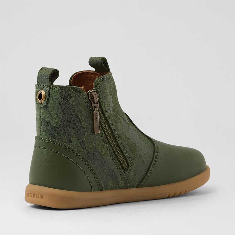 Bobux i-Walk Jodhpur Boots - Camo Army and Bronze Green