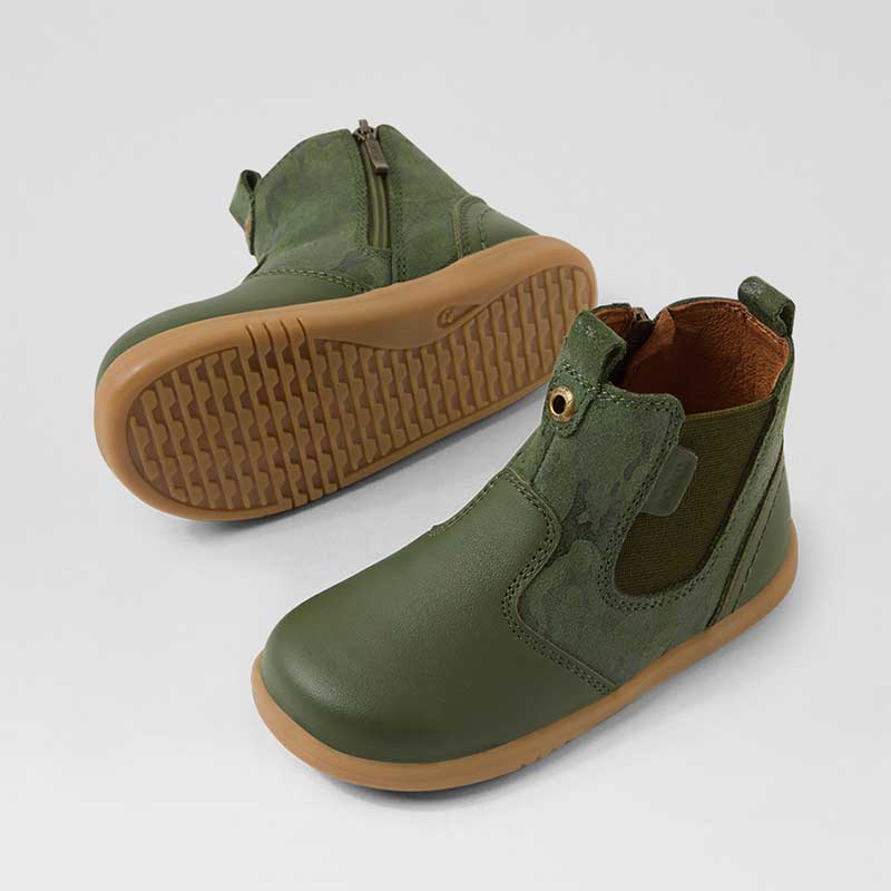 Bobux i-Walk Jodhpur Boots - Camo Army and Bronze Green