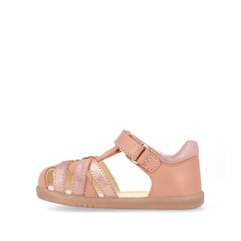 Bobux Cross Jump Sandal - Rose, inner side view