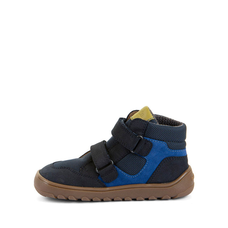 Froddo Kids Barefoot Waterproof Up Hill Boot - Dark Blue, inner side view.