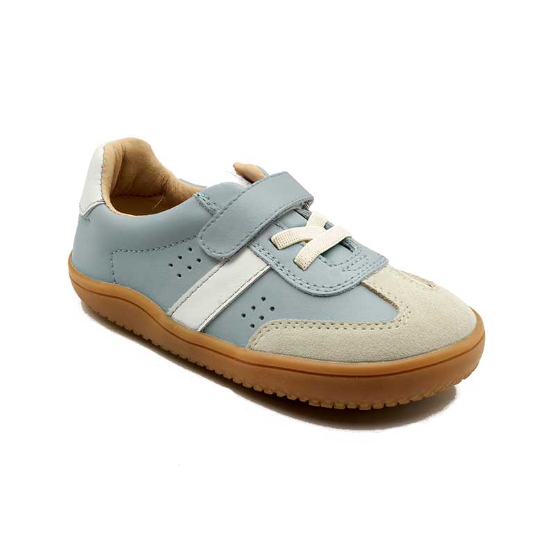 Old Soles Stylin Barewalk Shoe - Dusty Blue, angled view showing outer side and front.