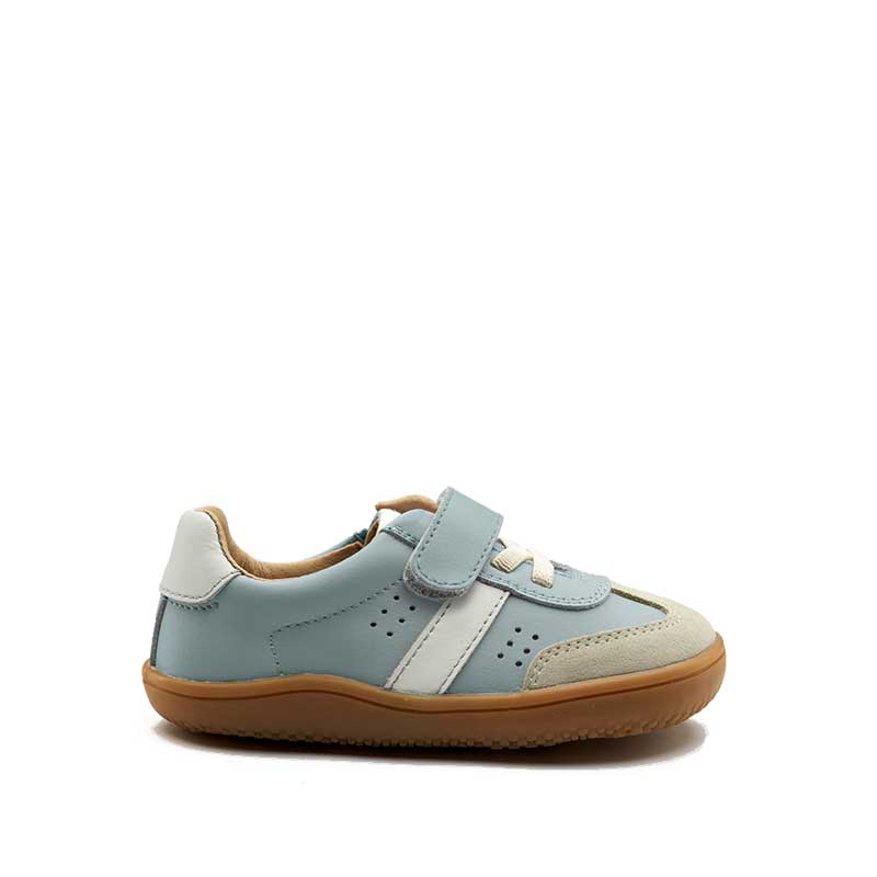 Old Soles Stylin Barewalk Shoe - Dusty Blue, outer side view.