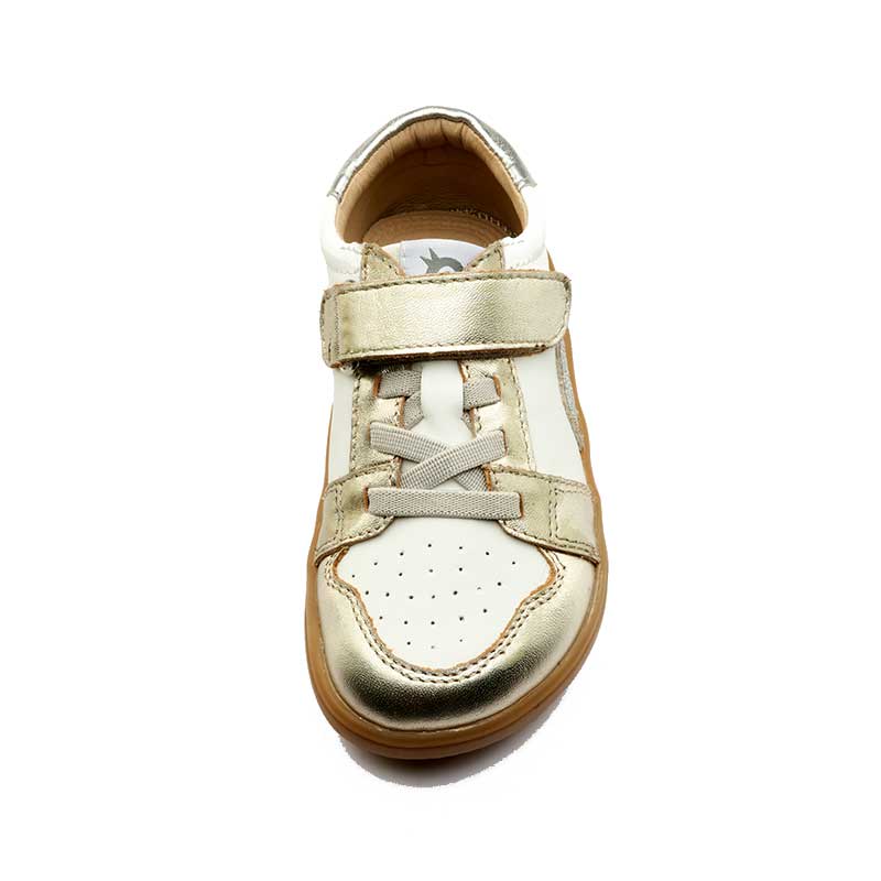 Old Soles Popcorn Barewalk Shoe - Gold, top view.