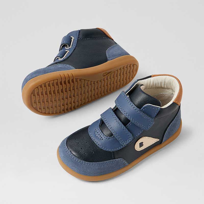 Bobux  i-Walk Champ High Boots - Navy and Vintage Indigo