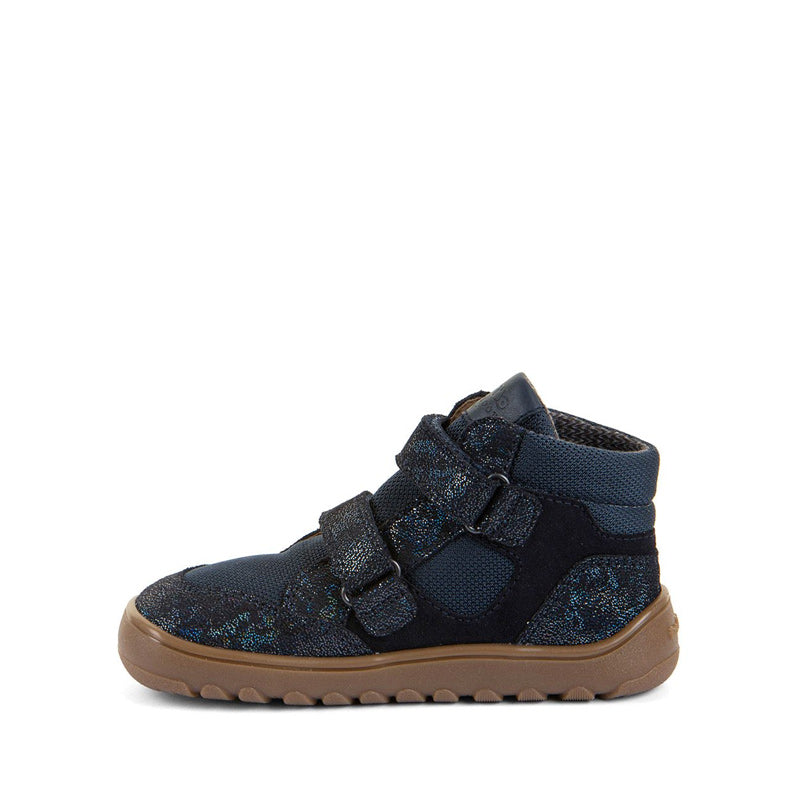 Froddo Kids Barefoot Waterproof Up Hill Boot - Blue+, inner side view.