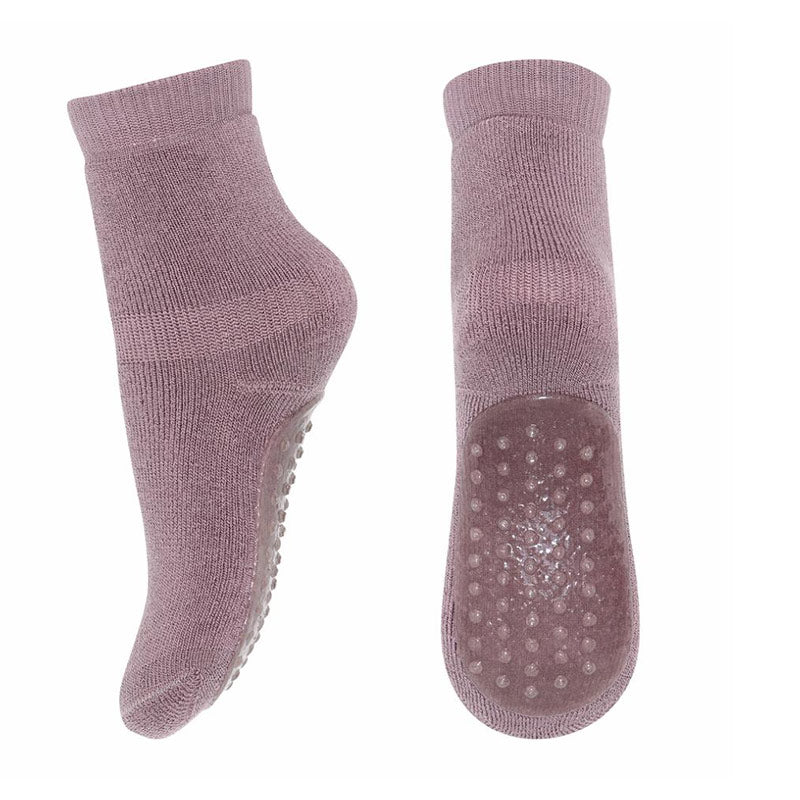 MP Denmark Kids Wool Rich Slipper Socks Purple Dove.